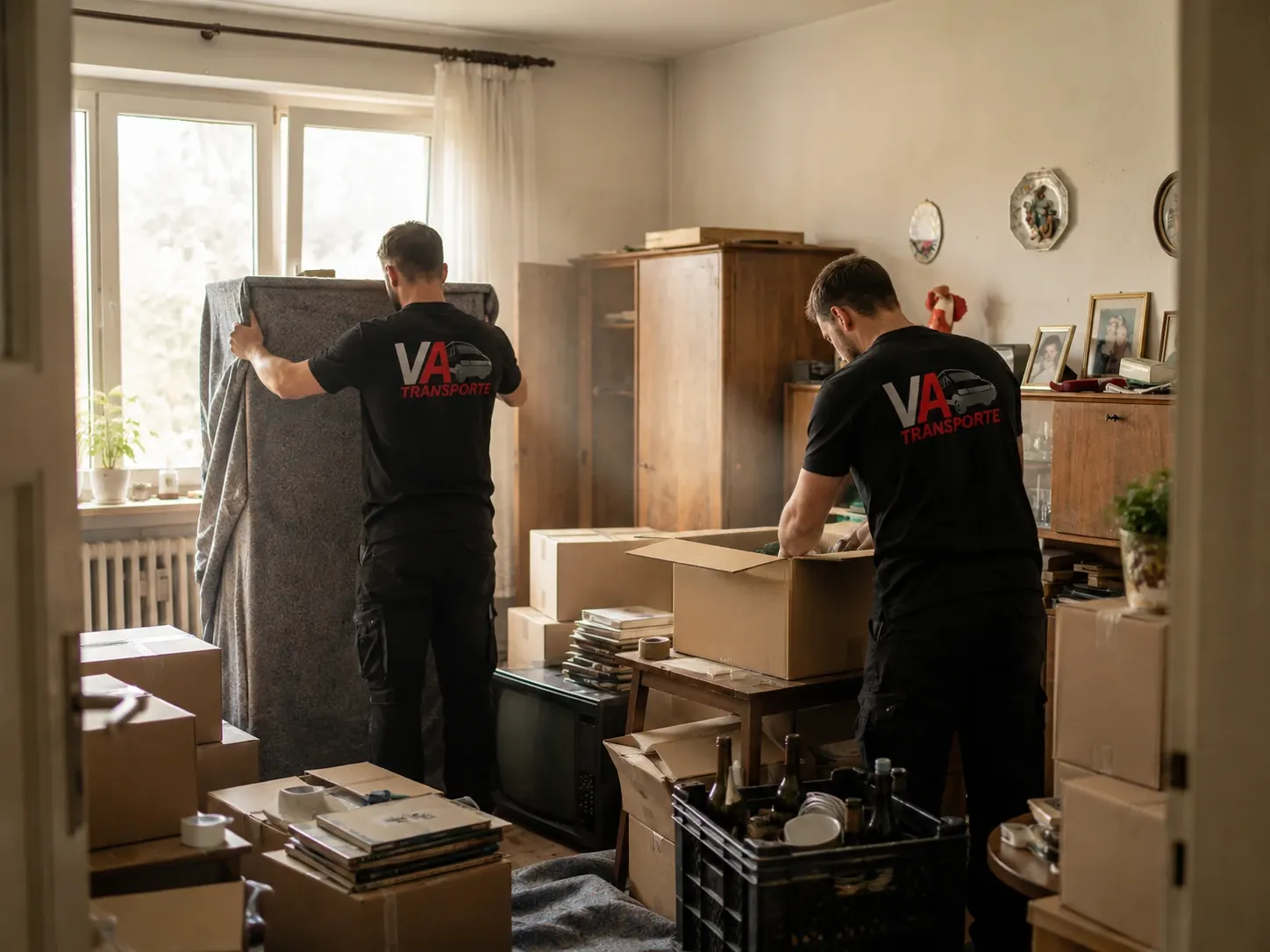 Team von VA Transporte bei einer Umzug in Olching